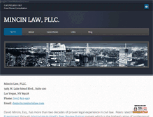 Tablet Screenshot of mincinlaw.com